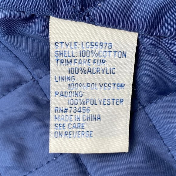 Lee Longline Faux Fur Denim Jean Jacket Cowgirl Western Fall Vintage 90s Faded-M - Picture 14 of 16